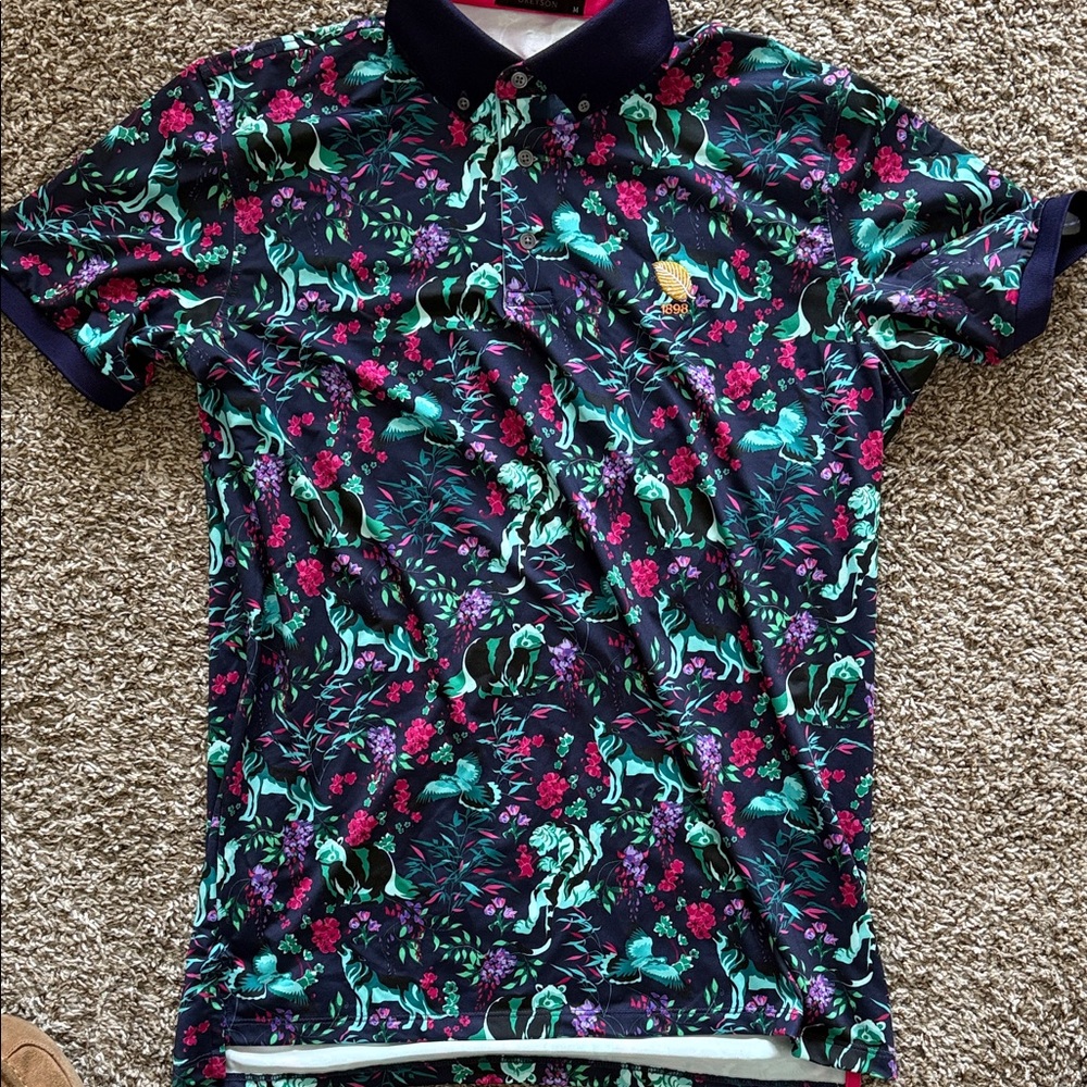 Greyson Navy and Pink Polo Shirt